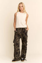 Davi & Dani Sleeveless Cream Knit Tank Top