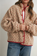 High Pile Fleece Puffer Jacket
