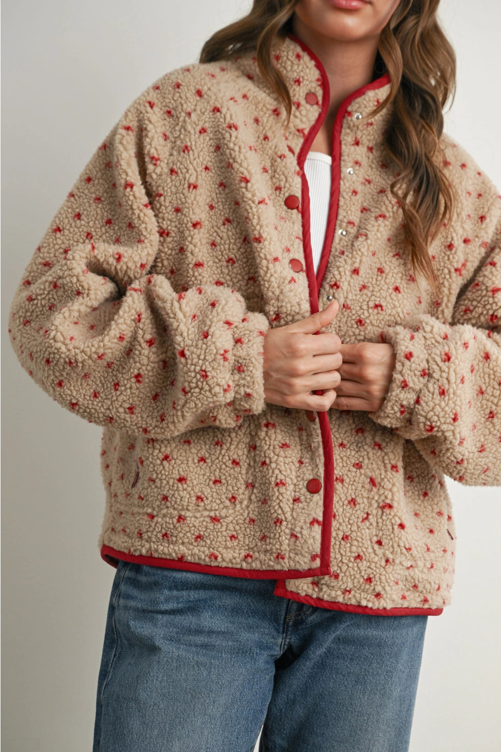 High Pile Fleece Puffer Jacket