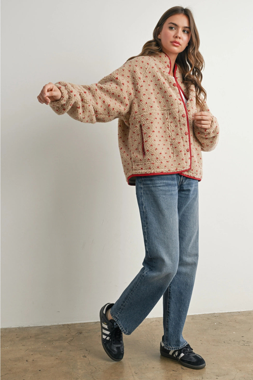 High Pile Fleece Puffer Jacket