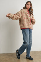 High Pile Fleece Puffer Jacket