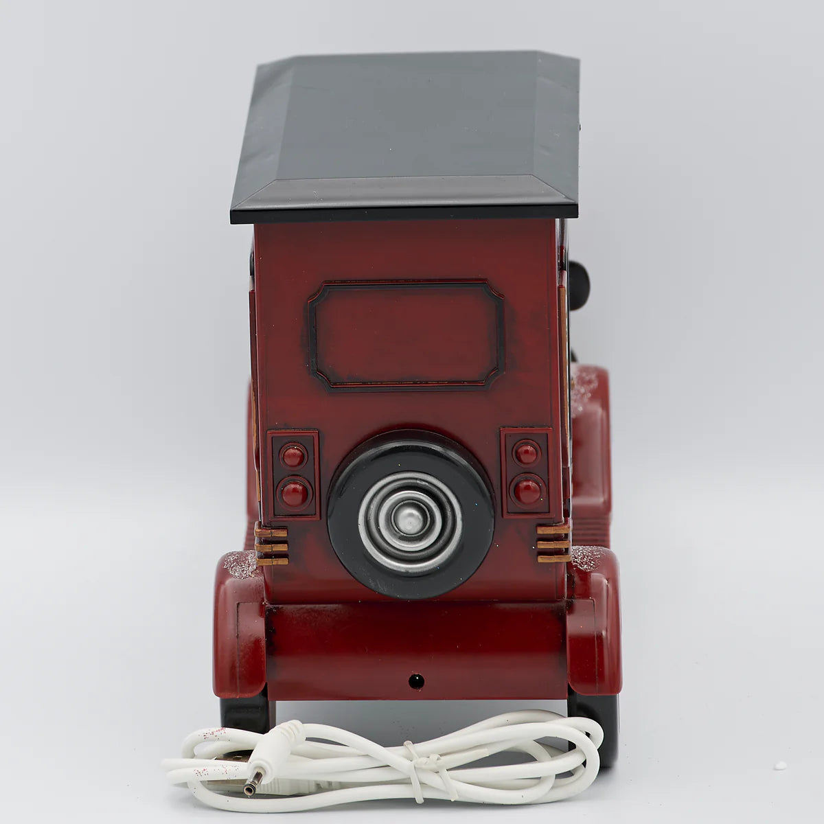 6"H Lighted Swirl Truck with Santa & Tree; Snowman Driver