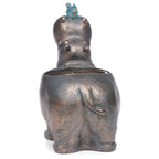 Hippo with Blue Bird Planter