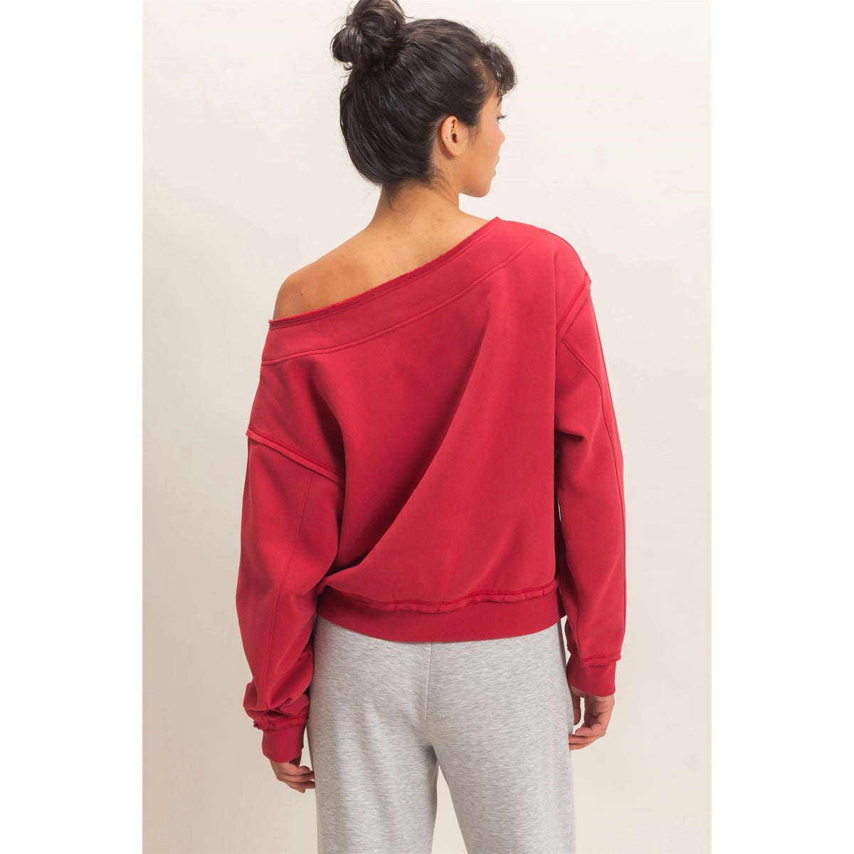 Off The Shoulder Sweatshirt