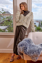 Mystree Flecked Chunky Cardigan