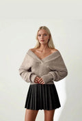 Anaz Crossover V-Neck Sweater