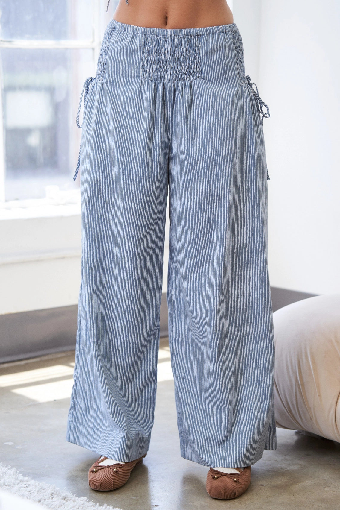 Striped Linen Pants