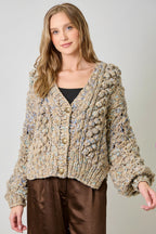 Mystree Flecked Chunky Cardigan