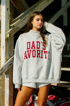 Bucketlist Dad's & Mom's Favorite Reversible Mock Neck