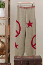 Peace & Stars Cozy Knit Pants