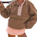 Athleisure Half Zip Oversize Puffer Jacket