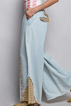 Patched Floral Garden Pants