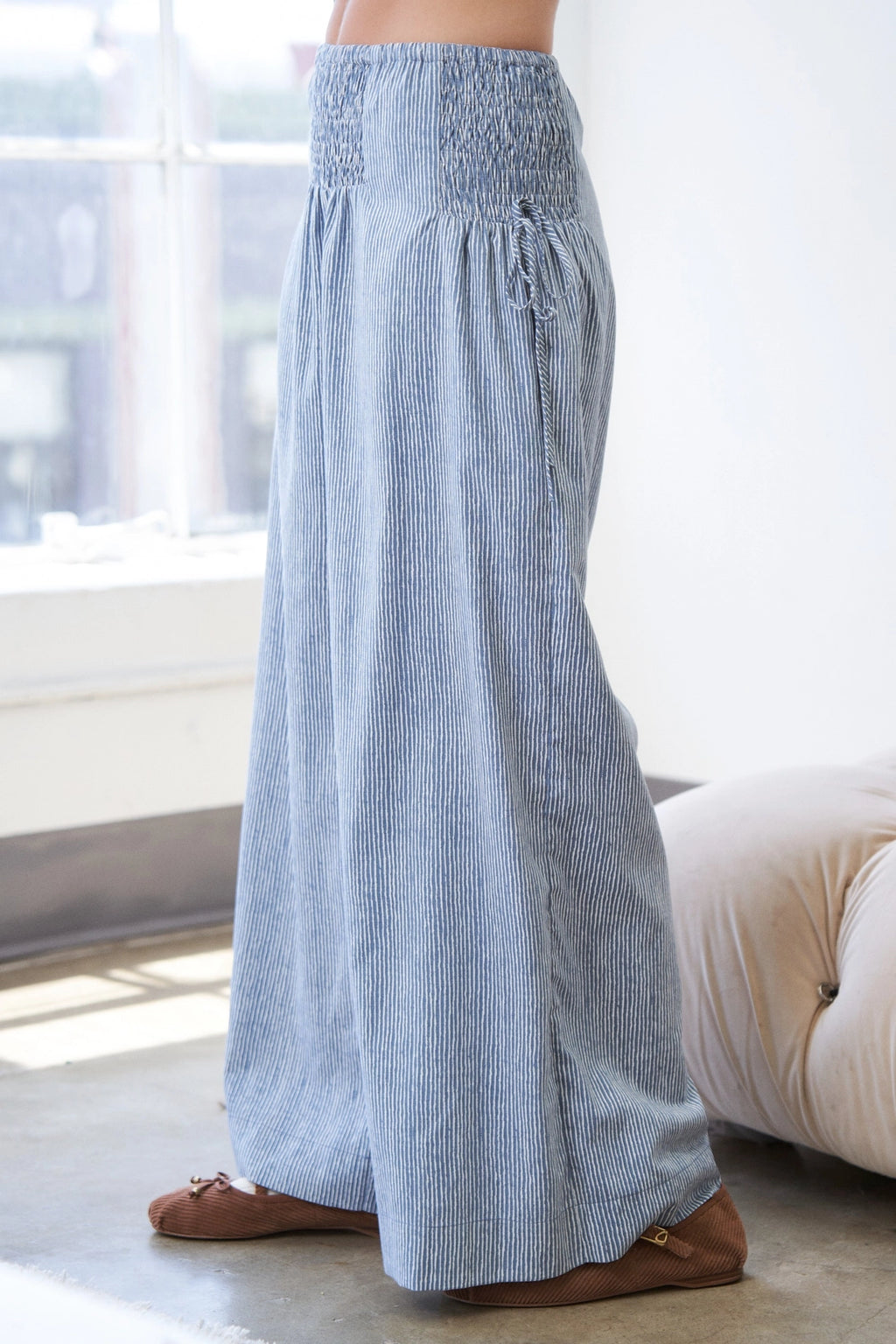 Striped Linen Pants