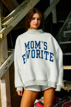 Bucketlist Dad's & Mom's Favorite Reversible Mock Neck