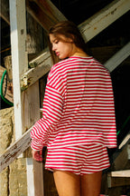 Bucketlist Striped Knit Shorts