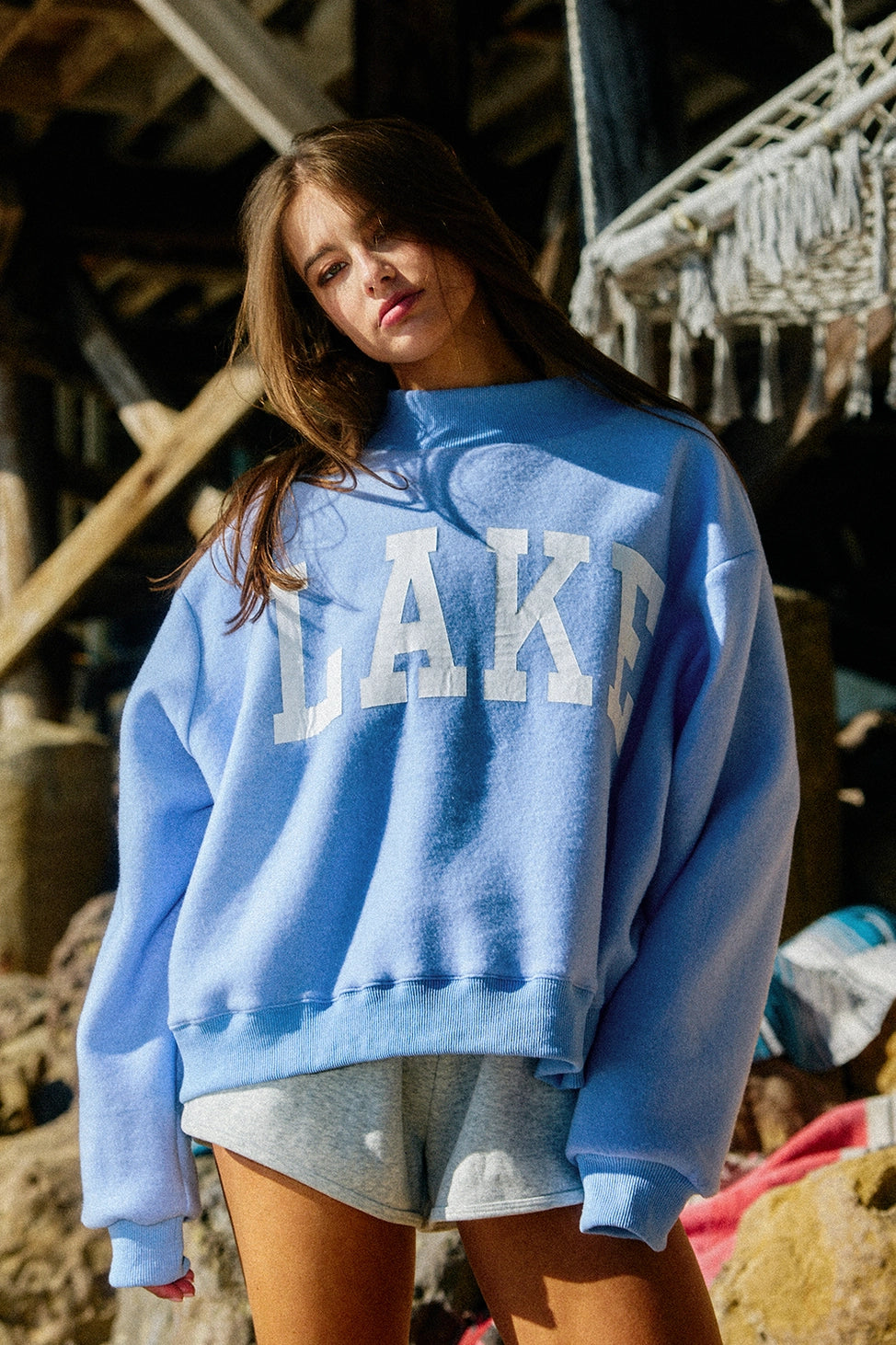 Bucketlist Beach & Lake Reversible Crewneck