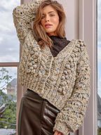Mystree Flecked Chunky Cardigan