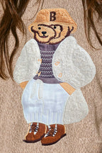 Bucketlist Teddy Bear Knit Sweater