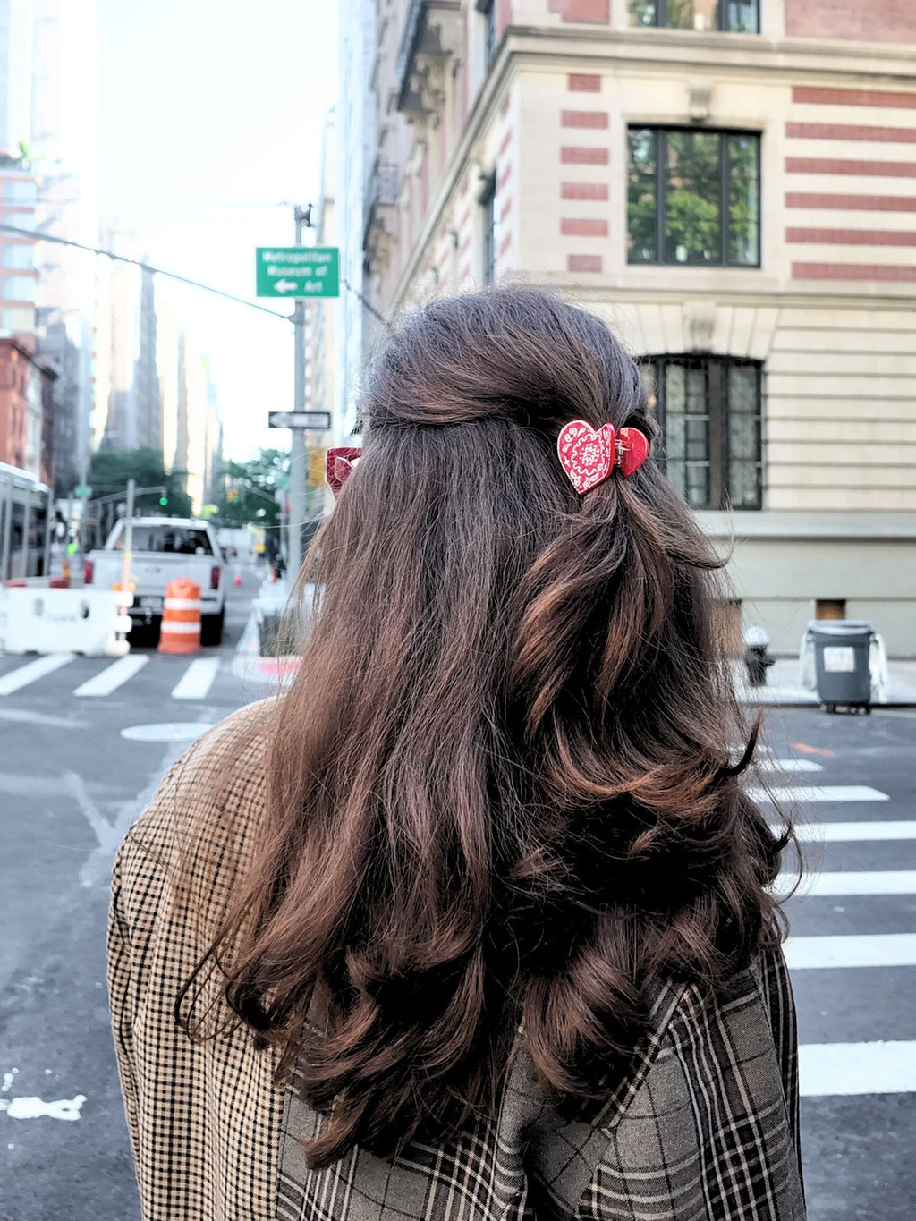 Solar Eclipse Mini Paisley Heart Claw Hair Clip