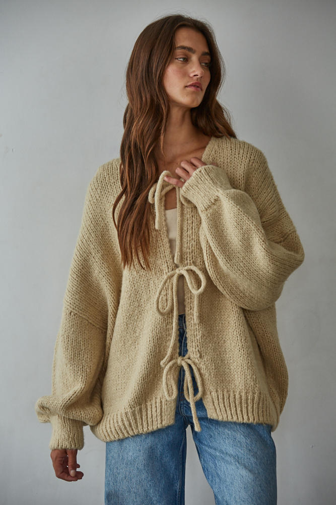 By Together Sadie Tie Front Cardigan