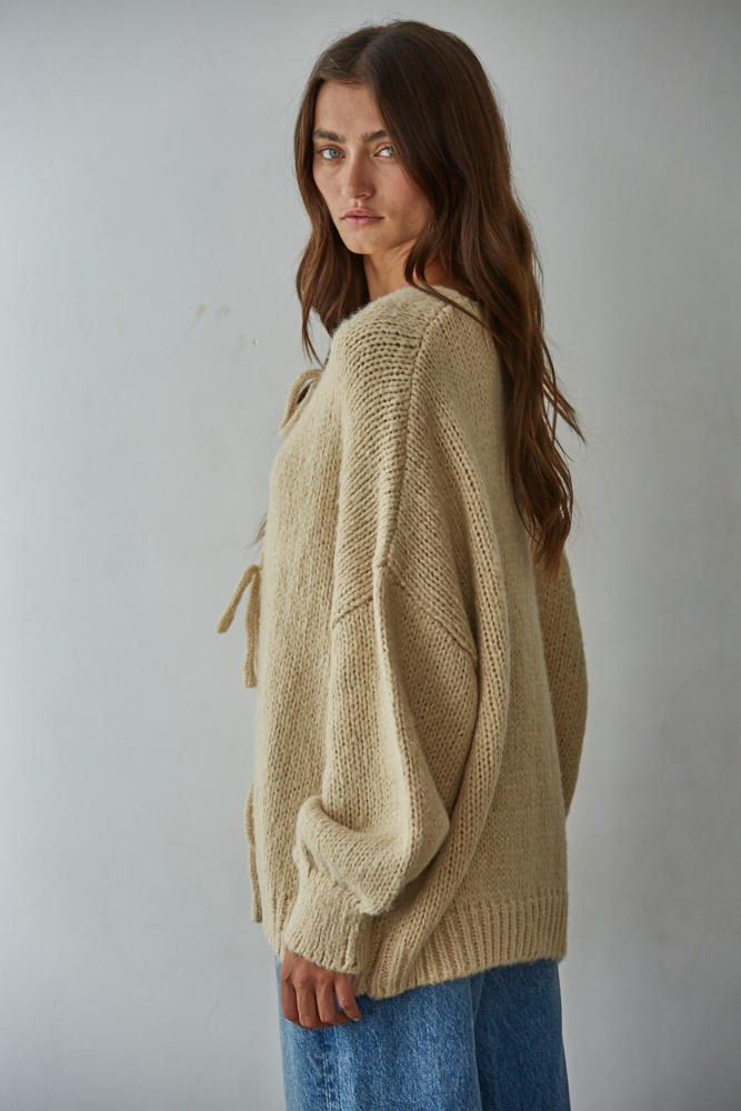 By Together Sadie Tie Front Cardigan