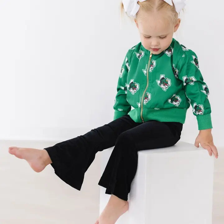 Black Ribbed Velvet Bells