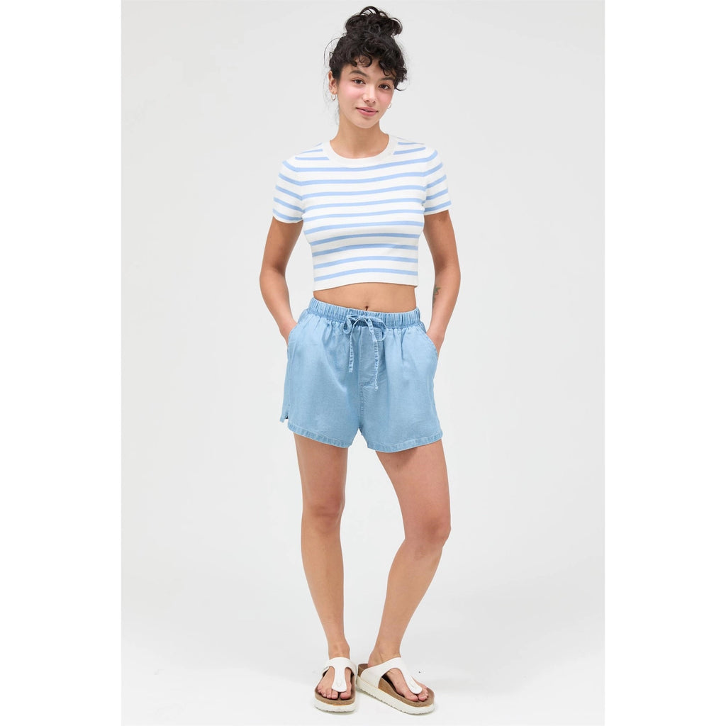 Lyocell Drawstring Shorts
