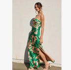 Heavy Hearted Strapless Bias Cut Maxi Dress