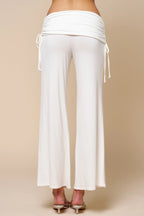 Cinched Waist Flare Pants