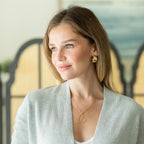 Splendid Iris Textured Extra Wide Rounded Hoops