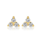 Splendid Iris Stud Earrings on Velvet Gift Tag