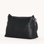Hammitt Bryant Medium Leather Shoulder/Crossbody Bag Black Gunmetal