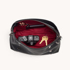 Hammitt Bryant Medium Leather Shoulder/Crossbody Bag Black Gunmetal