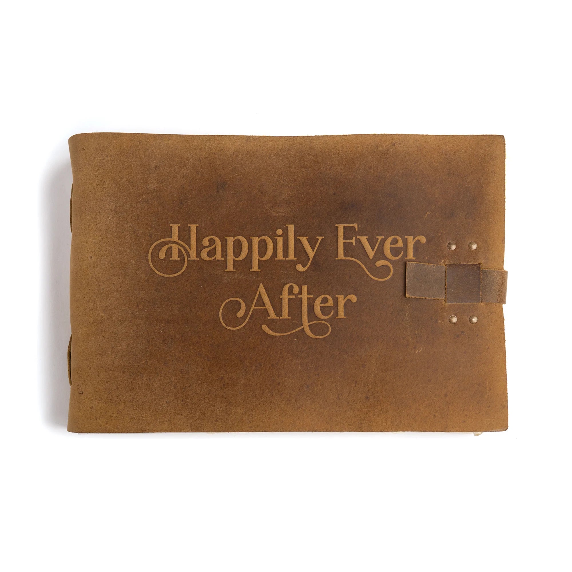 Fawn Embossed Happily Ever After Guest Book