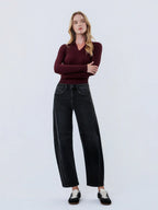 Flying Monkey Relief High Rise Ankle Barrel Jeans