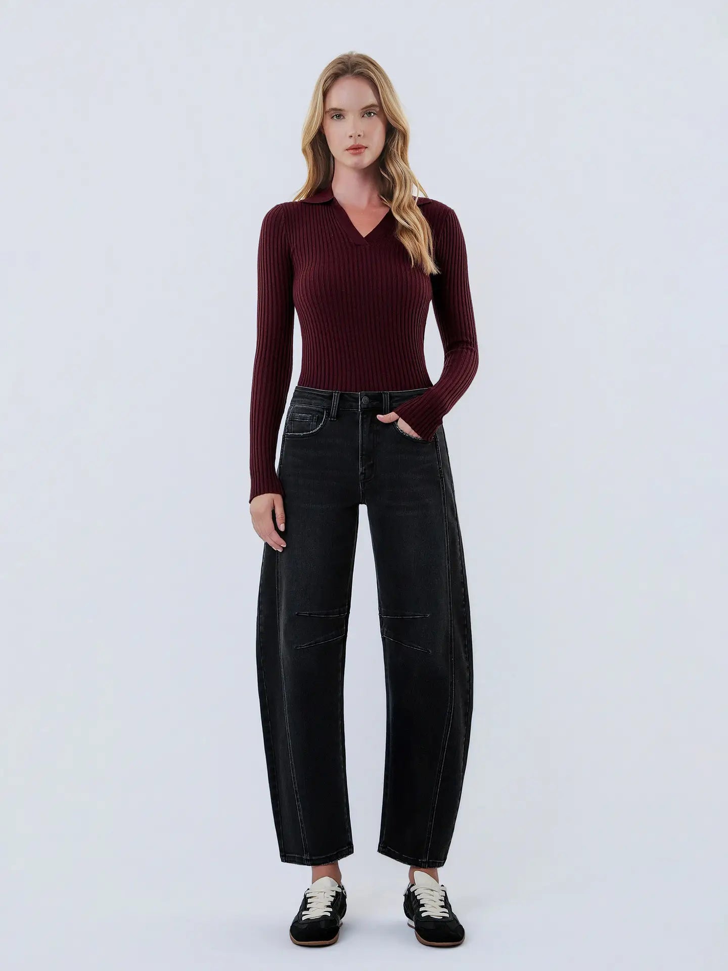 Flying Monkey Relief High Rise Ankle Barrel Jeans