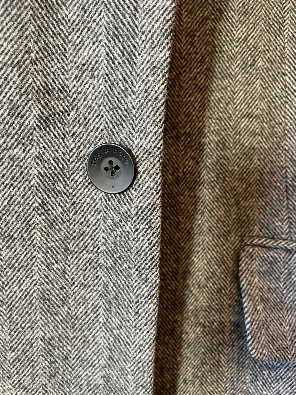 Rag & Bone Wool & Cashmere Herringbone Coat