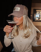 Let's Chug Espresso Martinis Corduroy Trucker Hat
