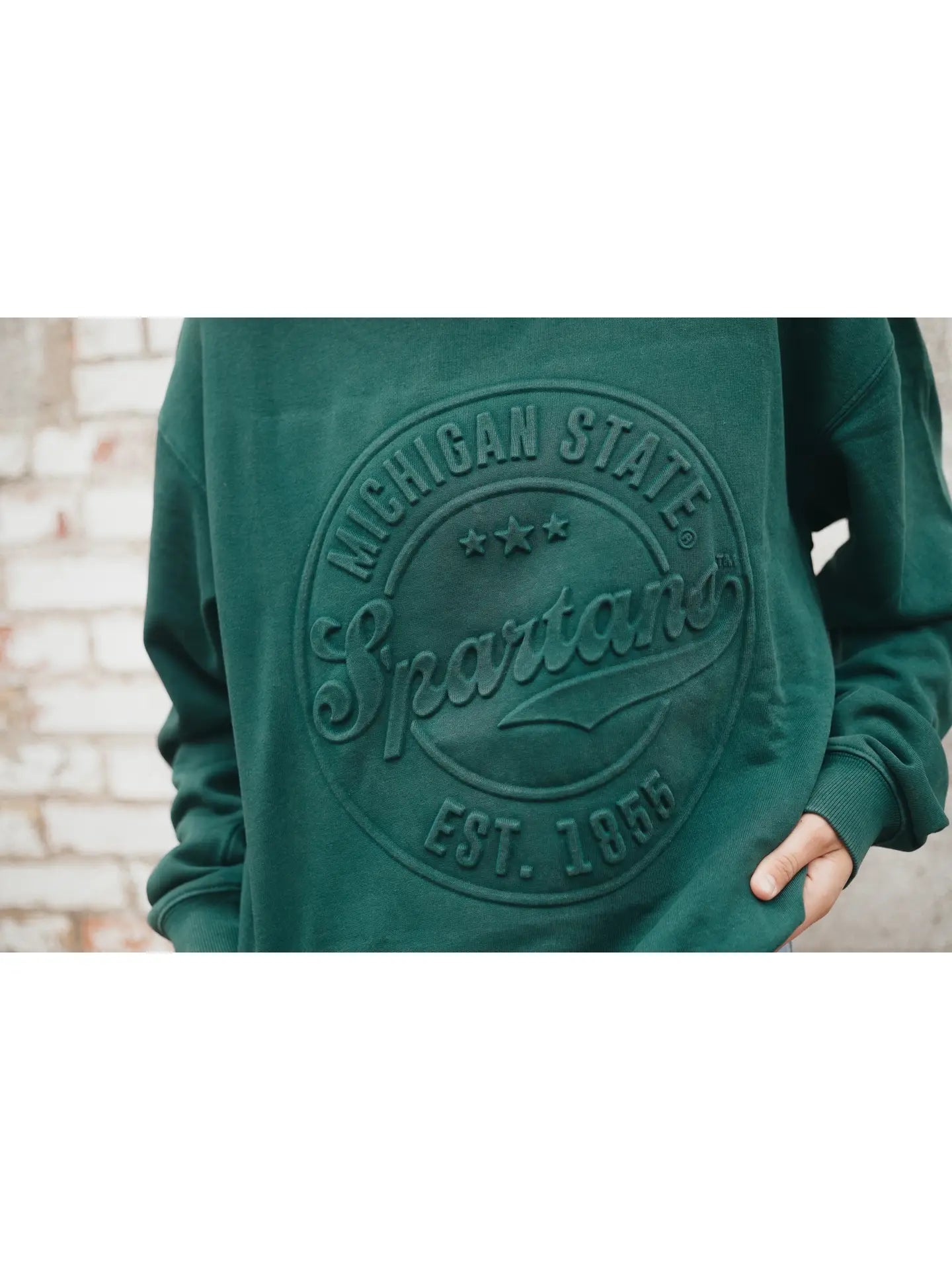 Michigan State Carson Circle Crewneck