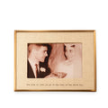 Sugarboo Brass Linen Frame 6"x4" Horizontal