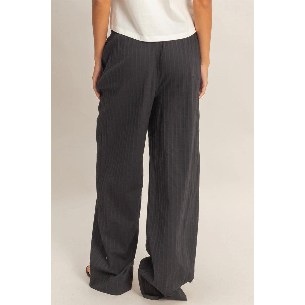 Pinstriped Jacquard drawstring Pants