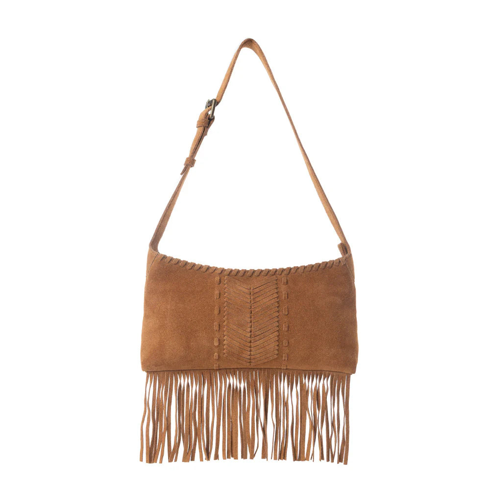 Myra Sierra Suede Fringed Leather Bag