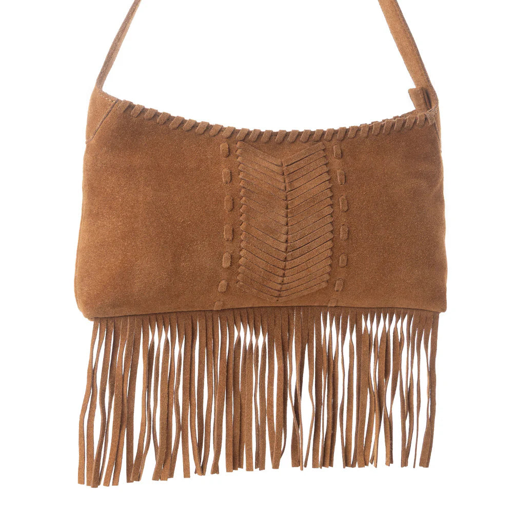 Myra Sierra Suede Fringed Leather Bag
