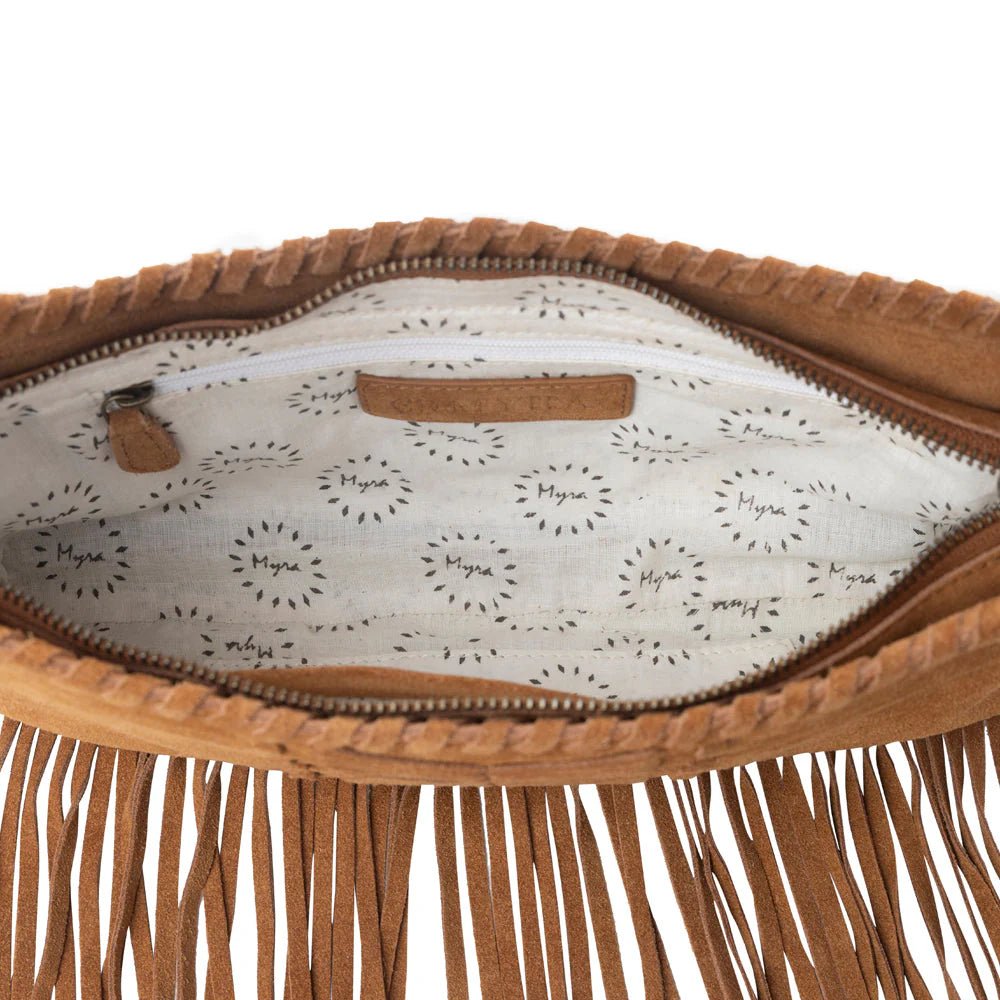 Myra Sierra Suede Fringed Leather Bag