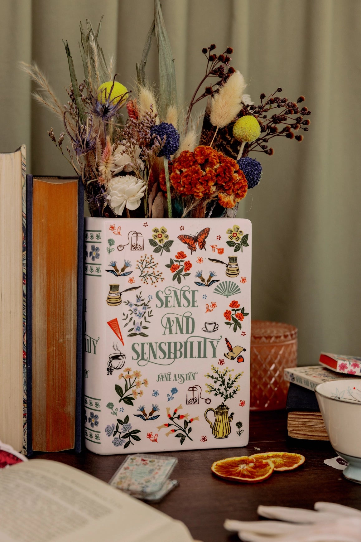 Sense & Sensibility Book Vase