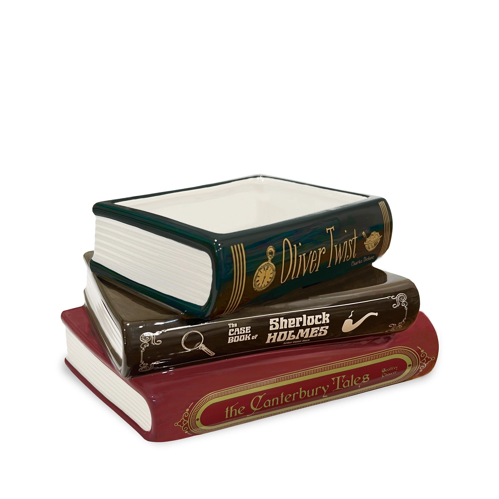 Sherlock Stacked Books Planter