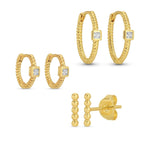 Splendid Iris Twisted Hoops and Stud Set