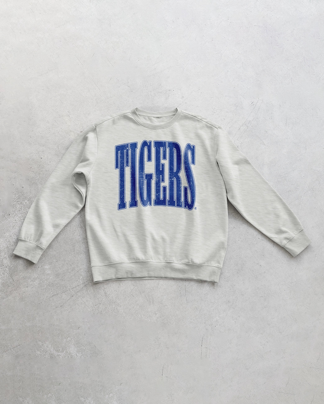 Grey 90's Tigers Oversized Crewneck