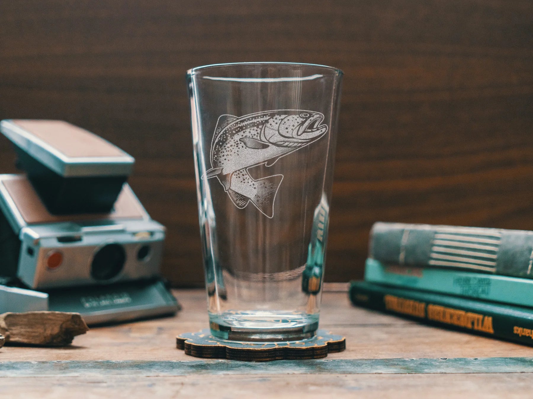 Benoit’s Design Co. Trout Drinking Glass