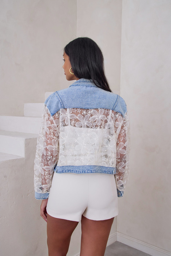 Denim Lace Jacket